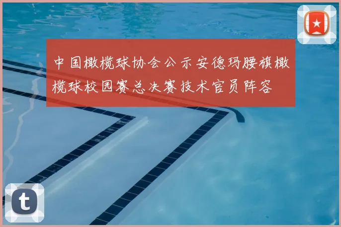 中国橄榄球协会公示安德玛腰旗橄榄球校园赛总决赛技术官员阵容